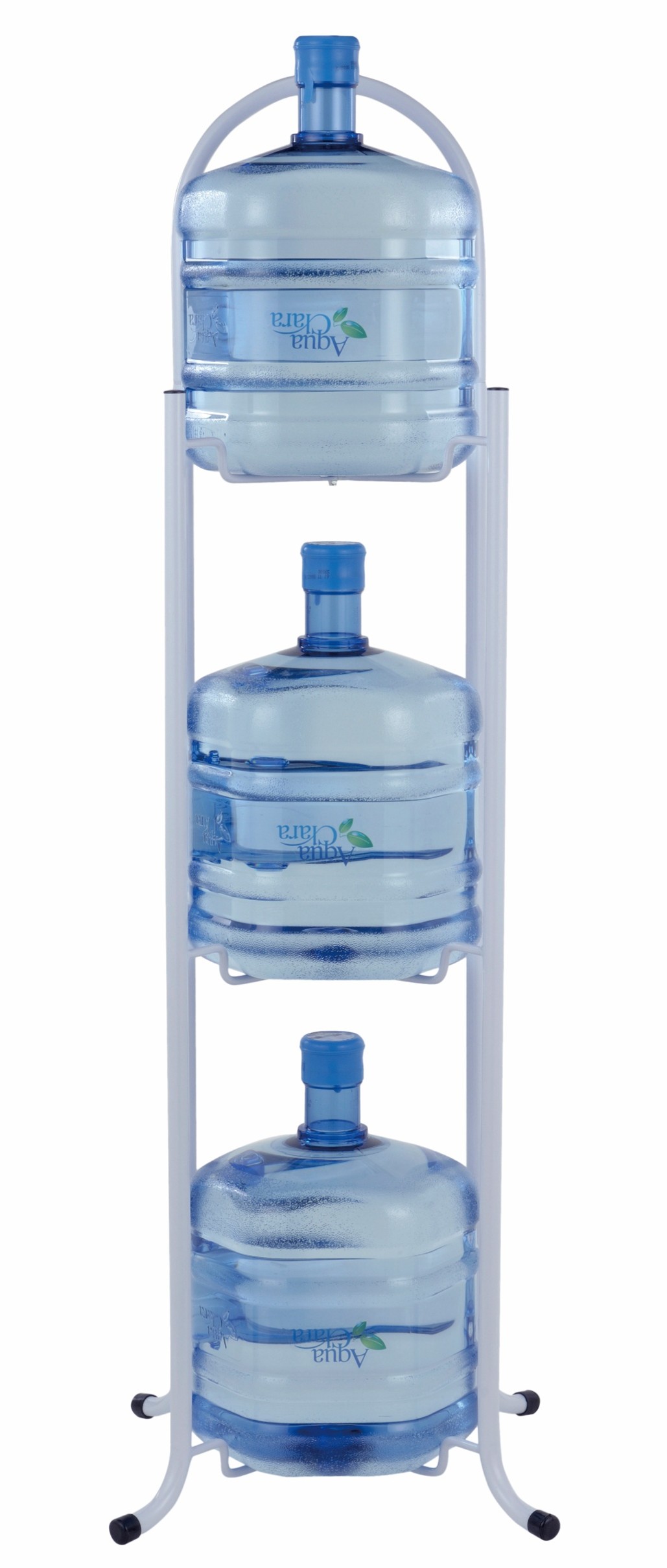 三段ボトルラック(白)　12Lボトル専用