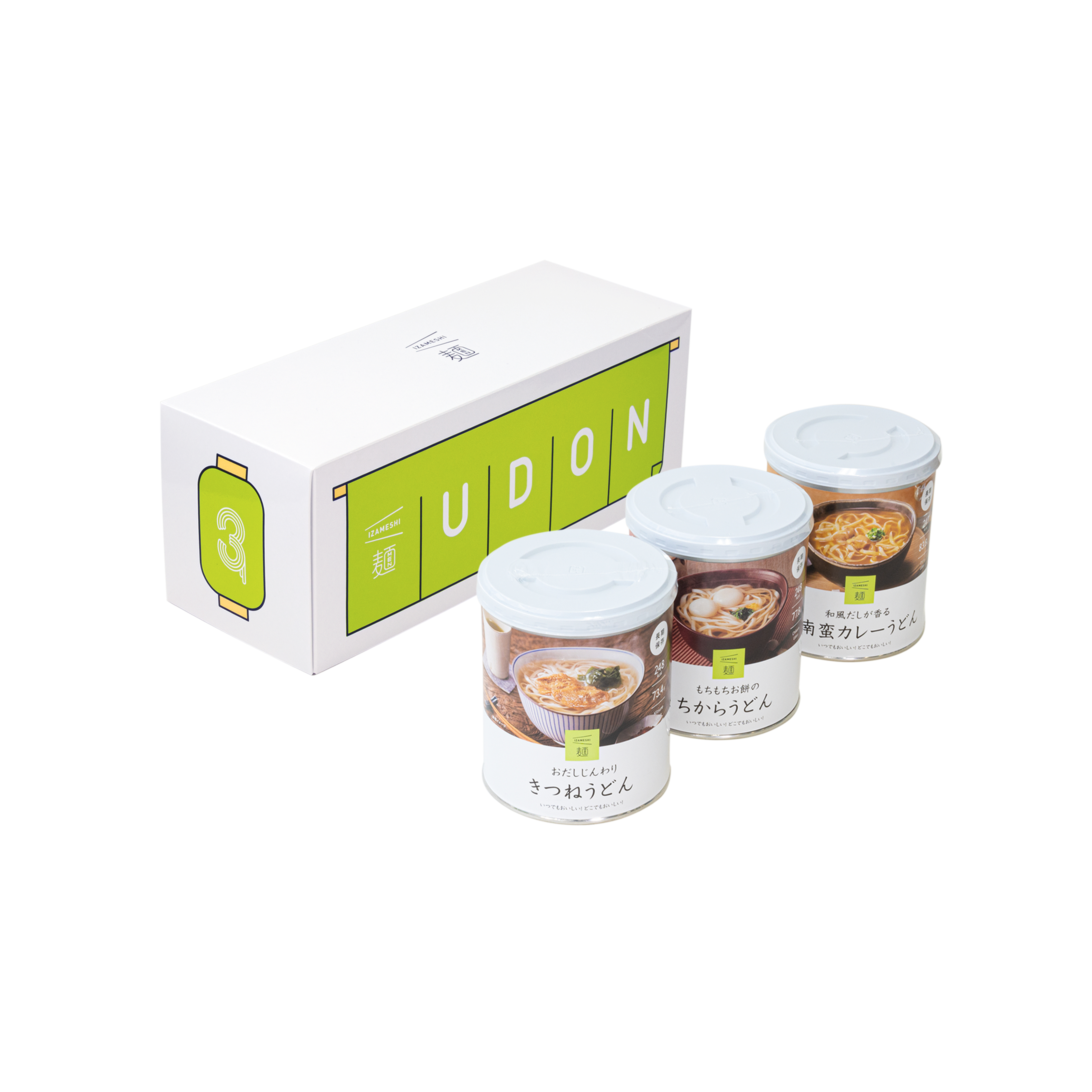 イザメシ　うどん3缶セット