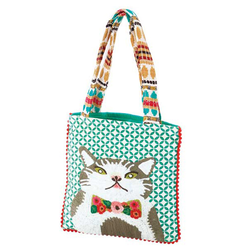 Karma Living　トートバッグ ボウタイキャット S