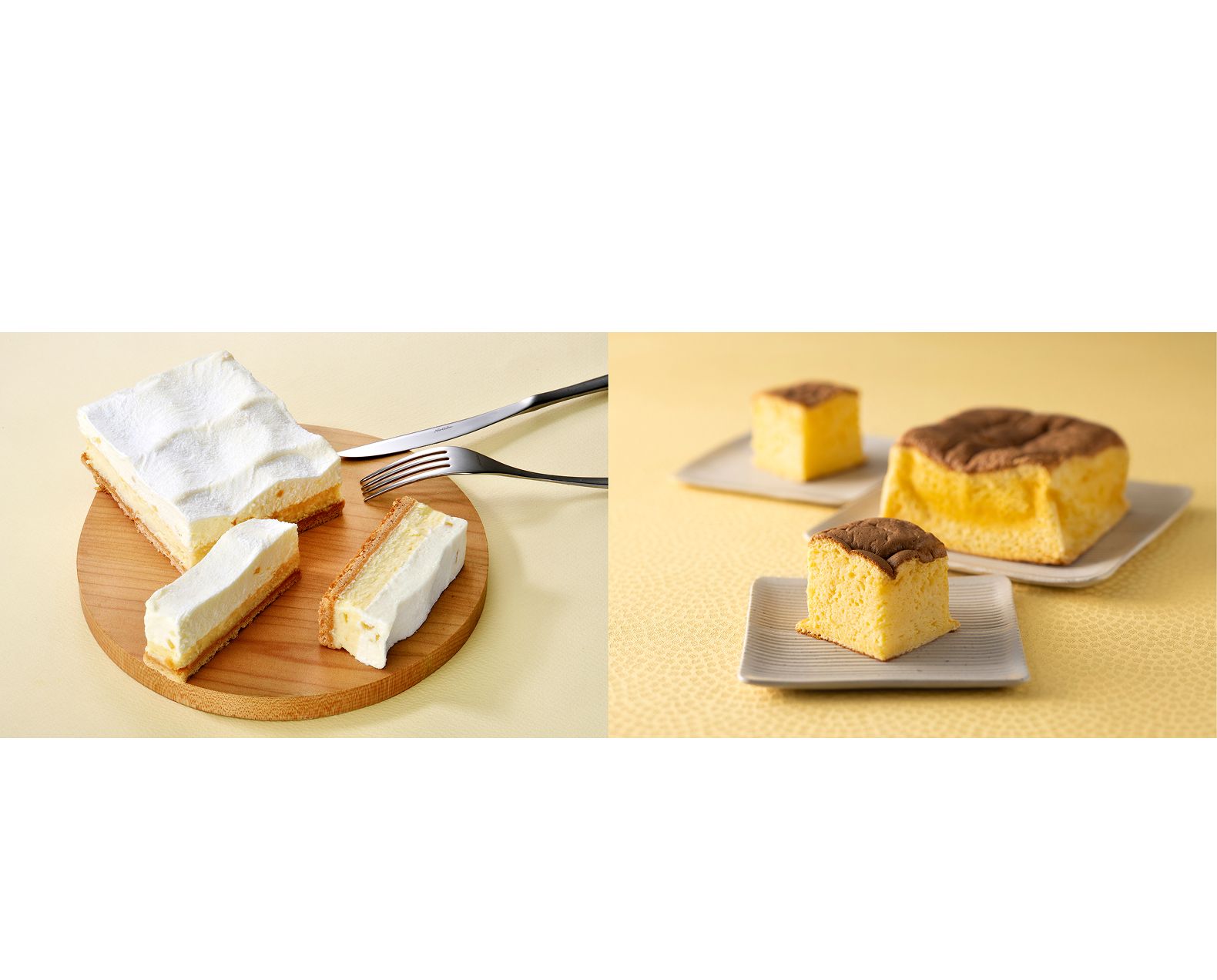 北海道はちみつ生カステラ＆ダブルチーズケーキ(はちみつレモン)